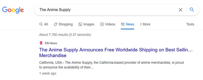 The Anime Supply Got Featured In Google News