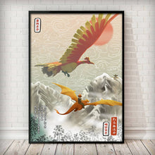 Load image into Gallery viewer, Ukiyoe-themed Pokemon Posters Showcasing Pikachu, Charizard, Blastoise and More