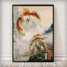 Load image into Gallery viewer, Ukiyoe-themed Pokemon Posters Showcasing Pikachu, Charizard, Blastoise and More