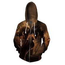 Load image into Gallery viewer, Harajuku-style Naruto Zipper Hoodie Sweatshirt