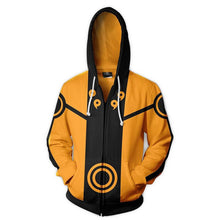 Load image into Gallery viewer, Harajuku-style Naruto Zipper Hoodie Sweatshirt