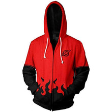 Load image into Gallery viewer, Harajuku-style Naruto Zipper Hoodie Sweatshirt