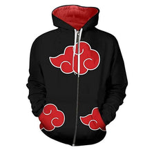 Load image into Gallery viewer, Harajuku-style Naruto Zipper Hoodie Sweatshirt