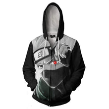 Load image into Gallery viewer, Harajuku-style Naruto Zipper Hoodie Sweatshirt