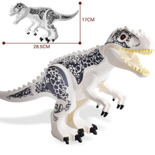 Load image into Gallery viewer, Jurassic Dino Water World Large Dinosaurs Building Blocks Featuring Velociraptor, T-Rex, Triceratops, and Indominus Rex