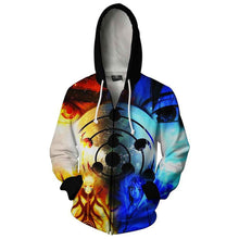 Load image into Gallery viewer, Harajuku-style Naruto Zipper Hoodie Sweatshirt
