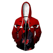Load image into Gallery viewer, Harajuku-style Naruto Zipper Hoodie Sweatshirt