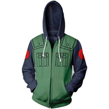 Load image into Gallery viewer, Harajuku-style Naruto Zipper Hoodie Sweatshirt