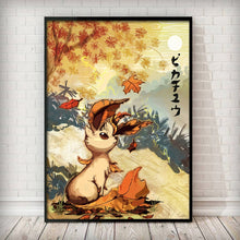 Load image into Gallery viewer, Ukiyoe-themed Pokemon Posters Showcasing Pikachu, Charizard, Blastoise and More