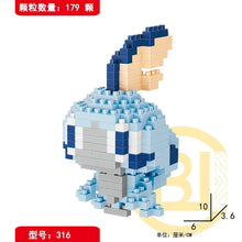 Load image into Gallery viewer, DIY Pokemon Building Blocks Featuring Pikachu, Charizard, Eevee, and Mewtwo