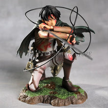 Load image into Gallery viewer, Attack on Titan Levi Ackerman Figure - 18cm Battle Damaged PVC Statue