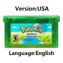 Load image into Gallery viewer, Pokemon GBA Game Cartridge - Fan Editions: Emerald Seaglass, Run & Bun, Dark Violet, Lunar & More (37 Games)