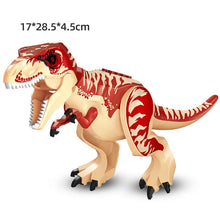 Load image into Gallery viewer, Jurassic Dino Water World Large Dinosaurs Building Blocks Featuring Velociraptor, T-Rex, Triceratops, and Indominus Rex
