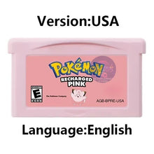 Load image into Gallery viewer, Pokemon GBA Game Cartridge - Fan Editions: Emerald Seaglass, Run & Bun, Dark Violet, Lunar & More (37 Games)