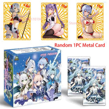 Load image into Gallery viewer, Game Anime Genshin Impact Collectible Metal Cards CP SSP SP PR UR SLR