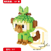 Load image into Gallery viewer, DIY Pokemon Building Blocks Featuring Pikachu, Charizard, Eevee, and Mewtwo