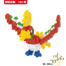 Load image into Gallery viewer, DIY Pokemon Building Blocks Featuring Pikachu, Charizard, Eevee, and Mewtwo