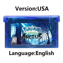 Load image into Gallery viewer, Pokemon GBA Game Cartridge - Fan Editions: Emerald Seaglass, Run & Bun, Dark Violet, Lunar & More (37 Games)