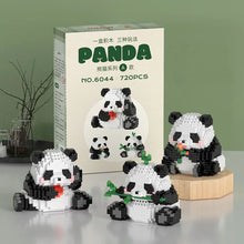 Load image into Gallery viewer, Kawaii Panda Mini Building Blocks Set - 12PCS Bricks for Three Assembly Games