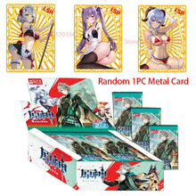 Load image into Gallery viewer, Game Anime Genshin Impact Collectible Metal Cards CP SSP SP PR UR SLR
