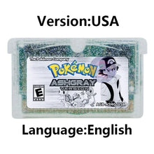 Load image into Gallery viewer, Pokemon GBA Game Cartridge - Fan Editions: Emerald Seaglass, Run & Bun, Dark Violet, Lunar & More (37 Games)
