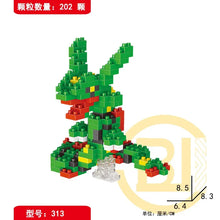 Load image into Gallery viewer, DIY Pokemon Building Blocks Featuring Pikachu, Charizard, Eevee, and Mewtwo