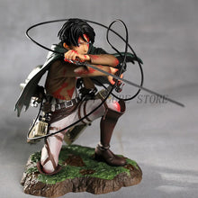 Load image into Gallery viewer, Attack on Titan Levi Ackerman Figure - 18cm Battle Damaged PVC Statue