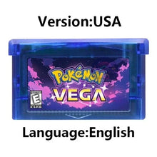 Load image into Gallery viewer, Pokemon GBA Game Cartridge - Fan Editions: Emerald Seaglass, Run & Bun, Dark Violet, Lunar & More (37 Games)