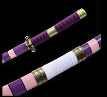 Load image into Gallery viewer, One Piece Roronoa Zoro Sandai Kitetsu Sword (Purple Version) For Cosplay