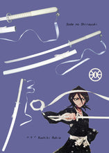 Load image into Gallery viewer, Bleach Rukia Kuchiki White Samurai Sword For Cosplay
