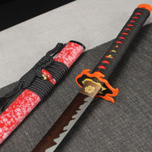 Load image into Gallery viewer, Demon Slayer: Kimetsu no Yaiba Kyojuro Rengoku Real Steel Katana 2