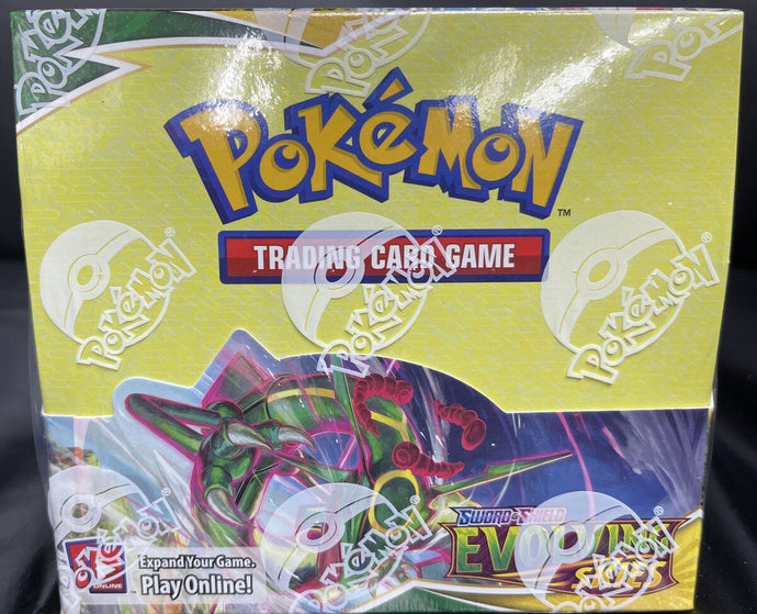 Pokemon Evolving Skies Booster Cards Box Unboxing