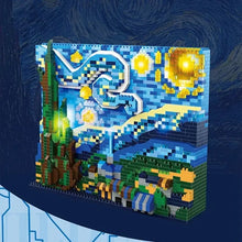 Load image into Gallery viewer, Starry Night Building Blocks Set - Vincent Van Gogh Inspired Art Bricks for Home Decor &amp; Education
