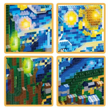 Load image into Gallery viewer, Starry Night Building Blocks Set - Vincent Van Gogh Inspired Art Bricks for Home Decor &amp; Education
