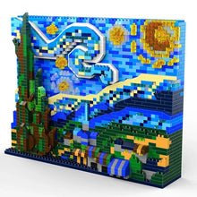 Load image into Gallery viewer, Starry Night Building Blocks Set - Vincent Van Gogh Inspired Art Bricks for Home Decor &amp; Education
