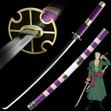Load image into Gallery viewer, One Piece Luffy Nidai Kitetsu Real Steel Katana
