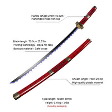 Load image into Gallery viewer, One Piece Zoro Swords - 104cm Bamboo Cosplay Katanas, Three-Sword Sets and Singles
