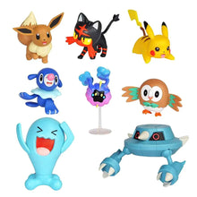 Load image into Gallery viewer, 8pcs/Set Pokemon Pikachu, Loudred, Eevee, Wobbuffet, Rowlet Action Figures

