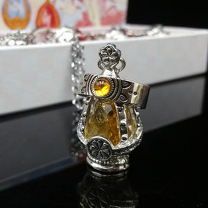 Anime Puella Magi Madoka Magica Necklace Crystal Pendant Ring