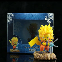 Load image into Gallery viewer, Dragon Ball x Pokemon Saiyan 3 Goku Pikachu Action Figure
