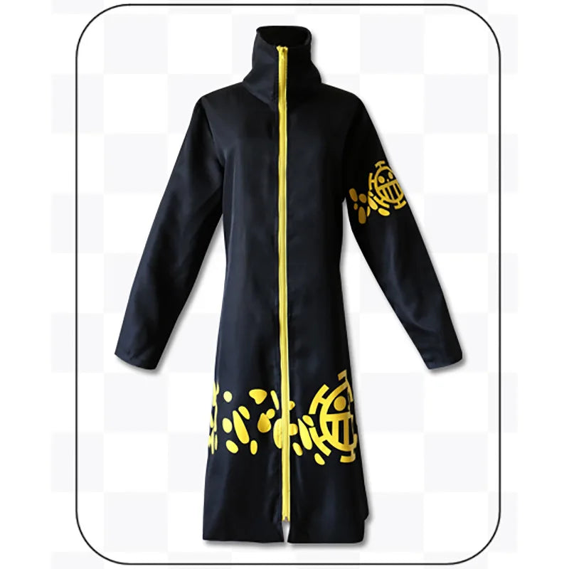 One Piece Trafalgar Law Cosplay Costume Black Coat Version – The Anime ...