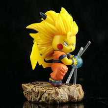 Load image into Gallery viewer, Dragon Ball x Pokemon Saiyan 3 Goku Pikachu Action Figure
