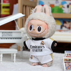 Labubu Football Outfit Set - 17cm Doll Sports Clothing & Accessories DIY Kit
