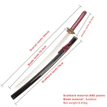Load image into Gallery viewer, Bleach Rangiku Haineko Katana - 104cm Bamboo Cosplay Sword Prop
