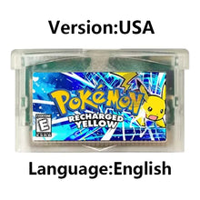 Load image into Gallery viewer, Pokemon GBA Game Cartridge - Fan Editions: Emerald Seaglass, Run &amp; Bun, Dark Violet, Lunar &amp; More (37 Games)
