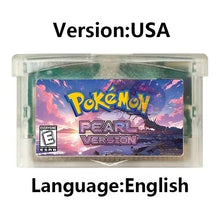 Load image into Gallery viewer, Pokemon GBA Game Cartridge - Fan Editions: Emerald Seaglass, Run &amp; Bun, Dark Violet, Lunar &amp; More (37 Games)
