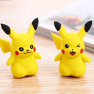 36pcs/set Pokemon Pikachu 3d Erasers School Supplies