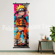 Load image into Gallery viewer, Naruto Shippuden Hanging Wall Scroll - Kakashi, Itachi &amp; Sasuke Canvas Art
