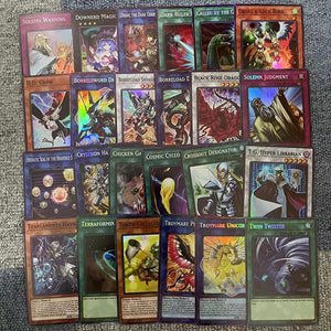 Yu-Gi-Oh! Non-repetitive 50/100Pcs Holographic Cards Set in English