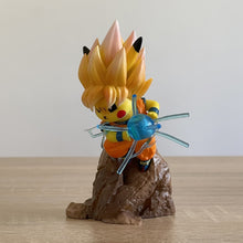 Load image into Gallery viewer, Super Saiyan Pikachu Figure Dragon Ball &amp; Pokemon Combination
